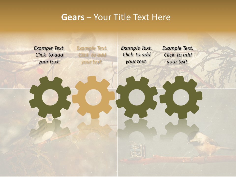 Holiday Sepia Greeting PowerPoint Template