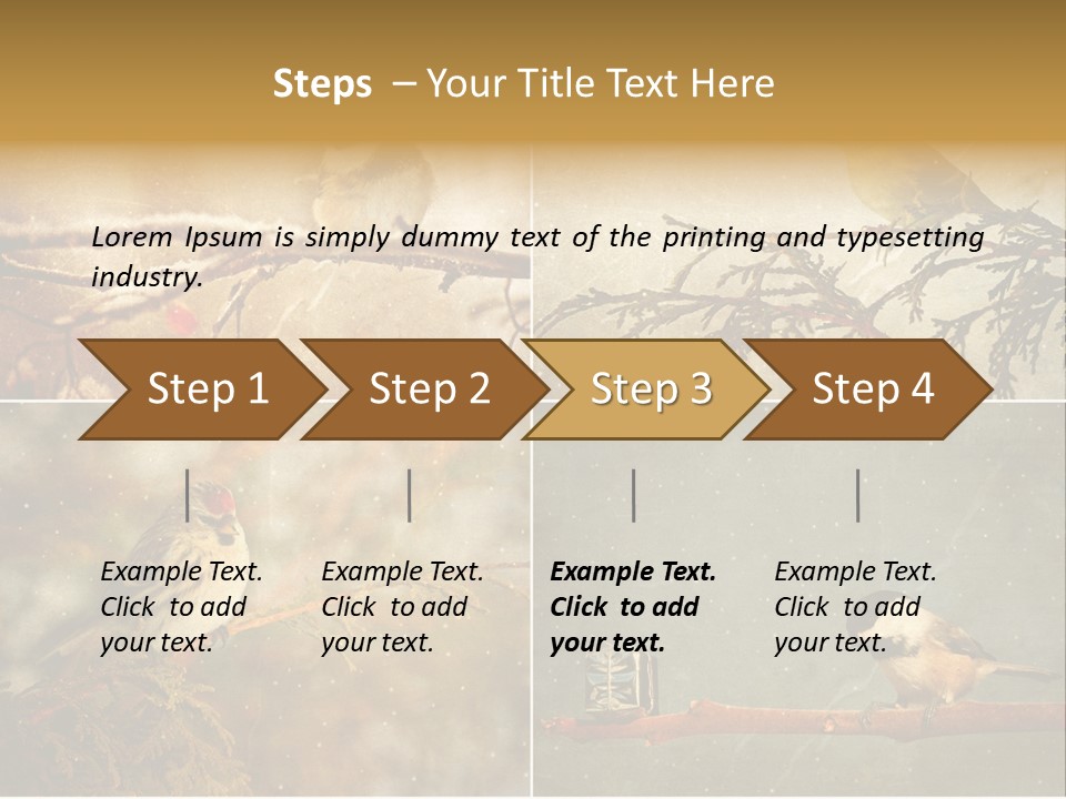 Holiday Sepia Greeting PowerPoint Template