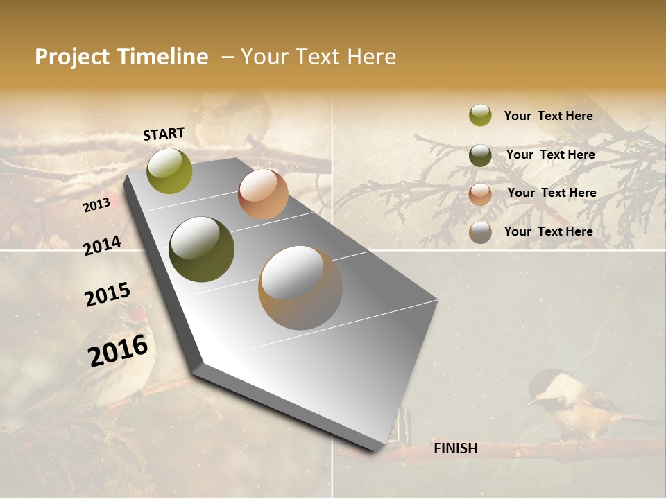 Holiday Sepia Greeting PowerPoint Template