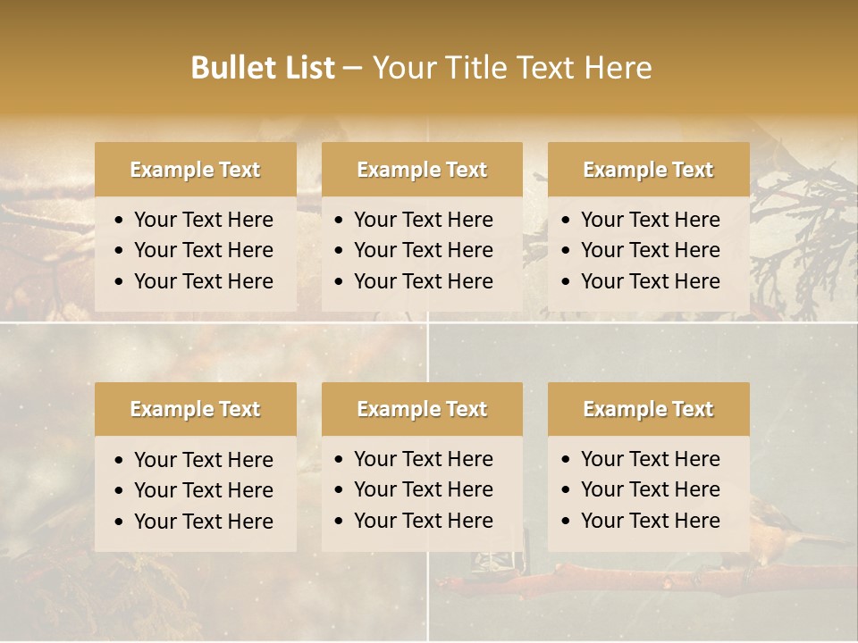 Holiday Sepia Greeting PowerPoint Template