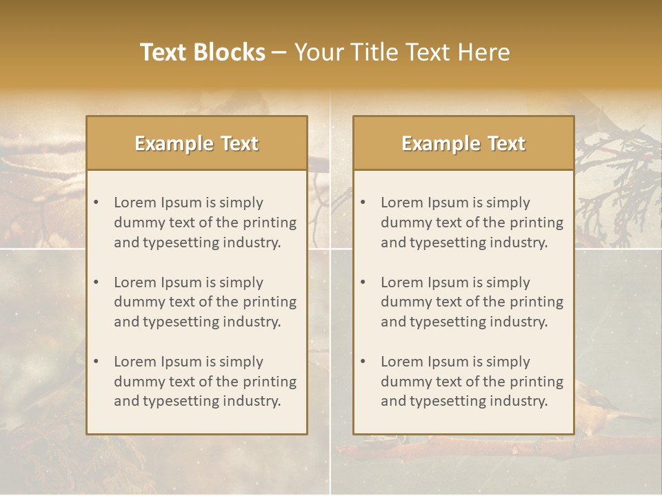 Holiday Sepia Greeting PowerPoint Template