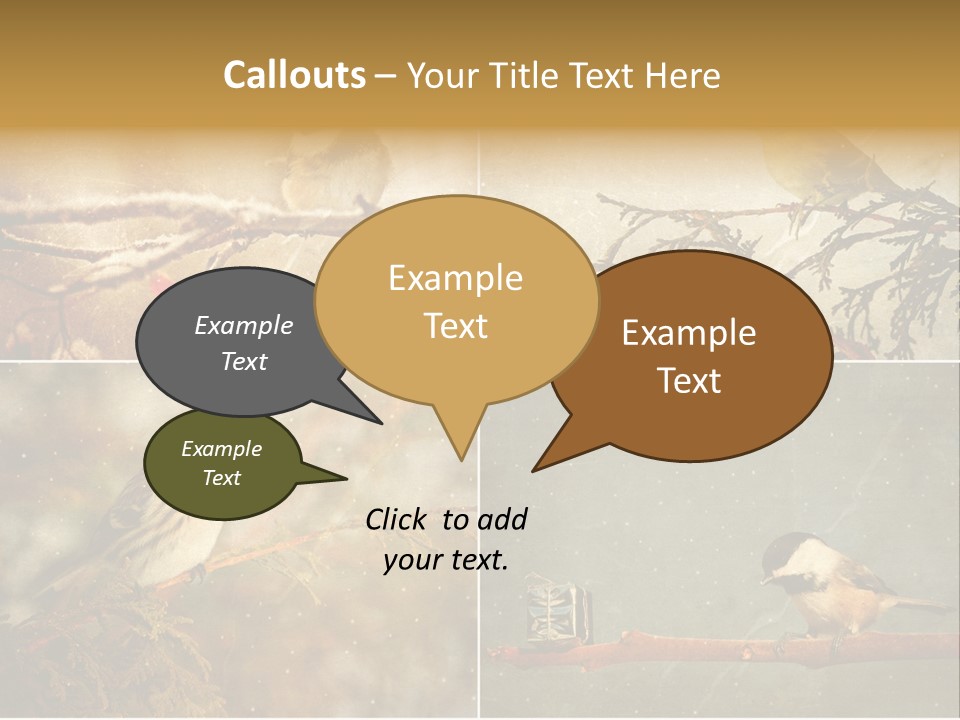 Holiday Sepia Greeting PowerPoint Template