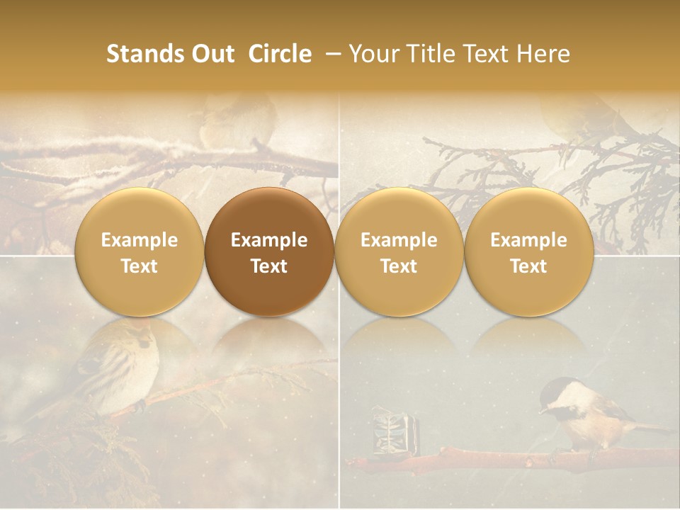 Holiday Sepia Greeting PowerPoint Template