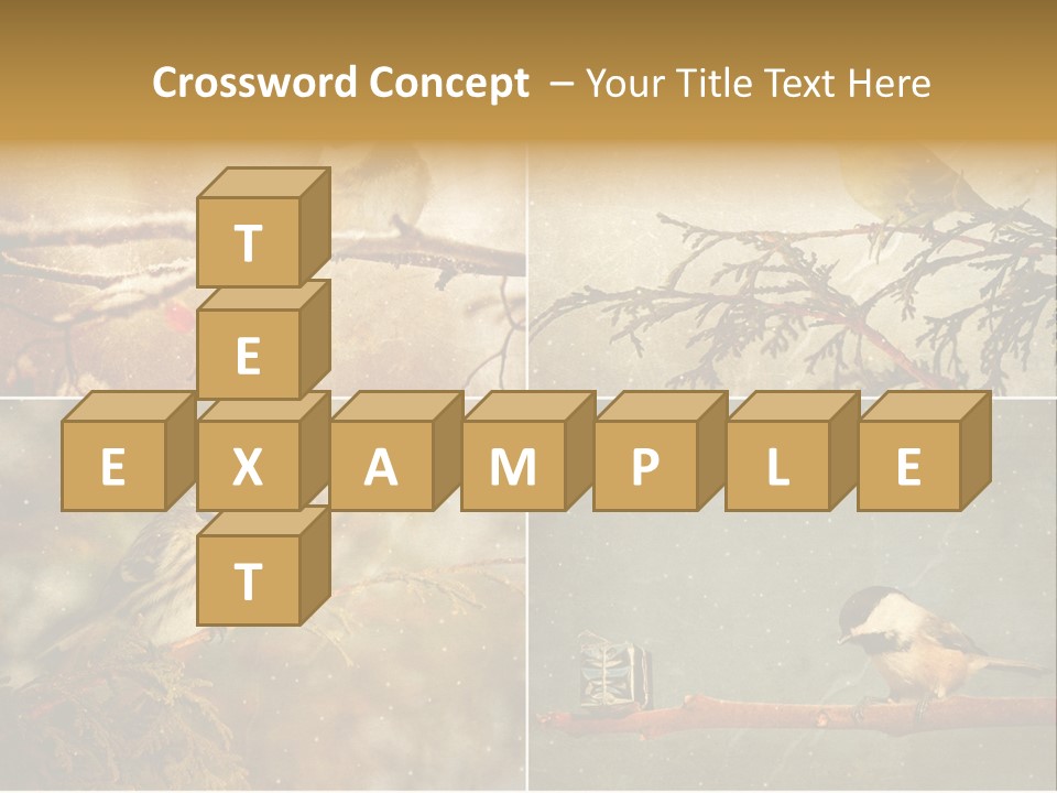 Holiday Sepia Greeting PowerPoint Template