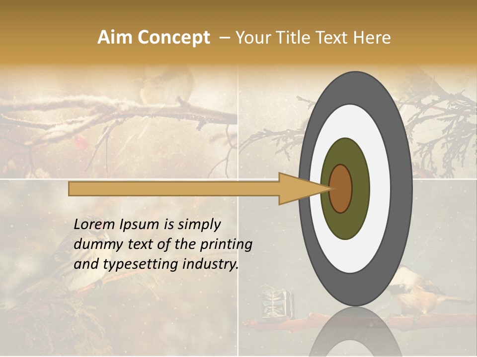 Holiday Sepia Greeting PowerPoint Template