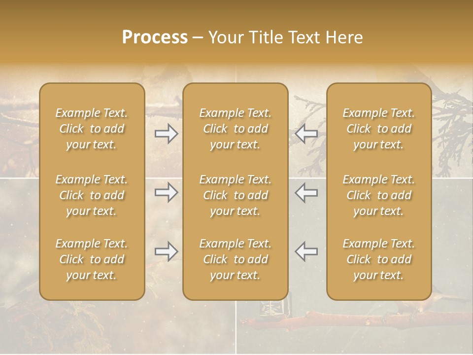 Holiday Sepia Greeting PowerPoint Template