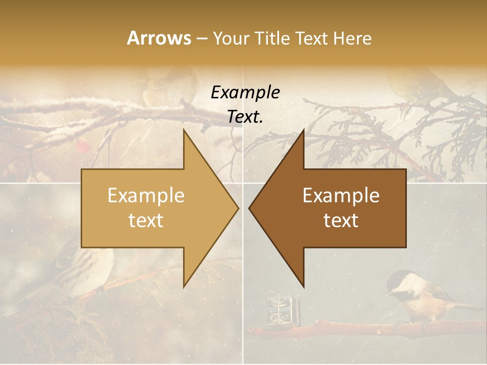 Holiday Sepia Greeting PowerPoint Template