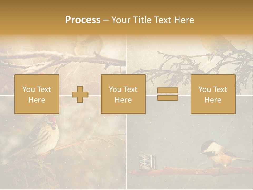 Holiday Sepia Greeting PowerPoint Template