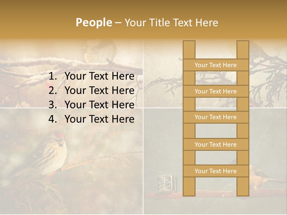 Holiday Sepia Greeting PowerPoint Template