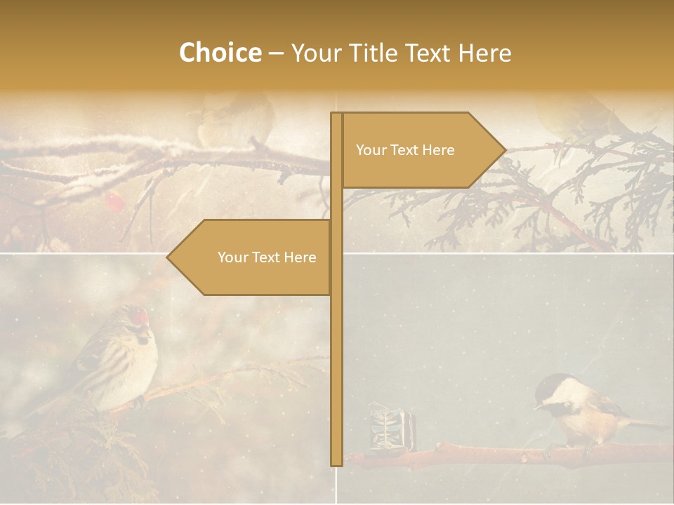 Holiday Sepia Greeting PowerPoint Template