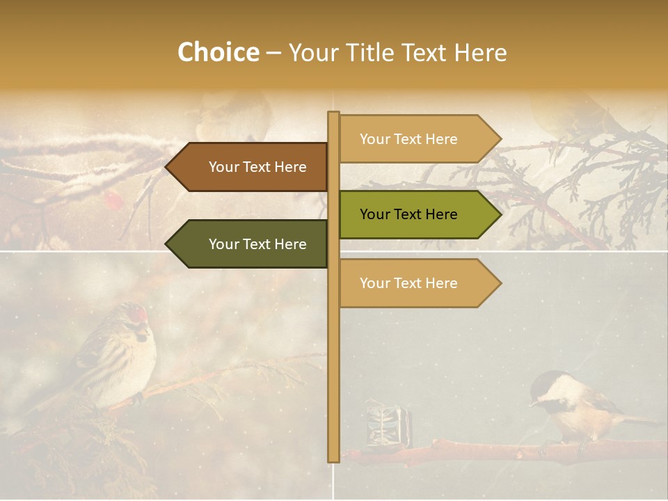 Holiday Sepia Greeting PowerPoint Template