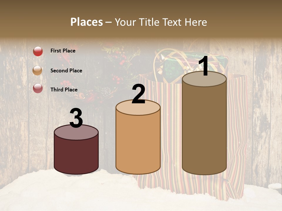 Wood Bag Texture PowerPoint Template