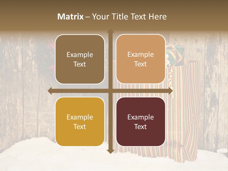 Wood Bag Texture PowerPoint Template