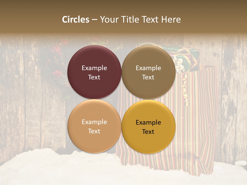 Wood Bag Texture PowerPoint Template