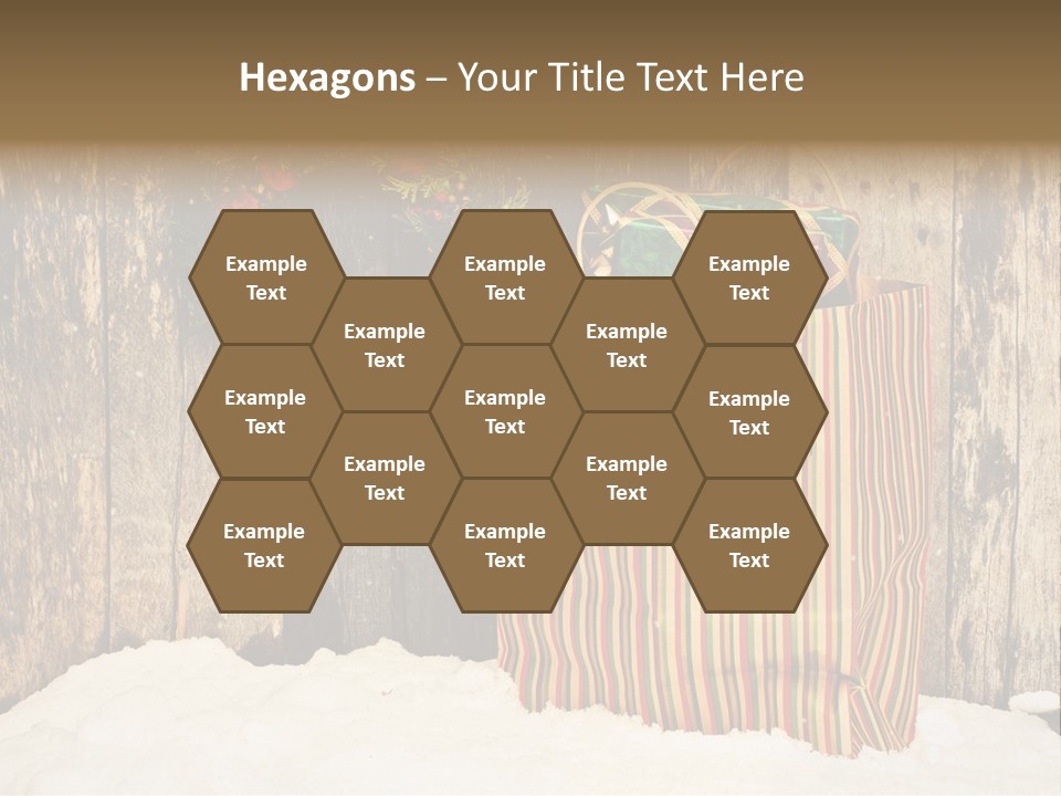 Wood Bag Texture PowerPoint Template