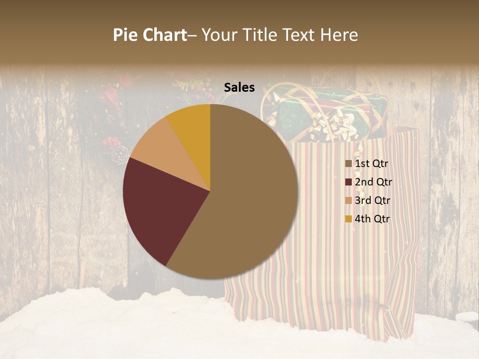 Wood Bag Texture PowerPoint Template