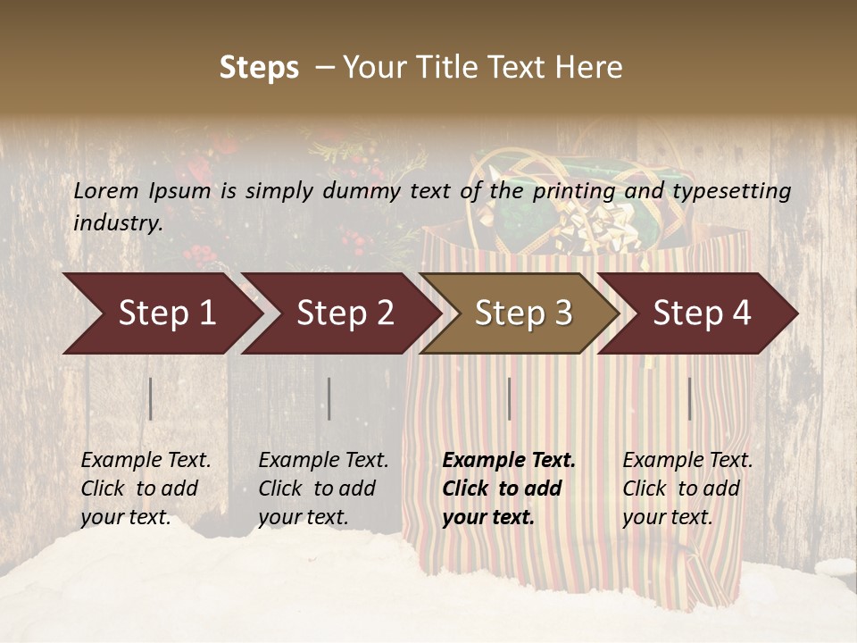 Wood Bag Texture PowerPoint Template