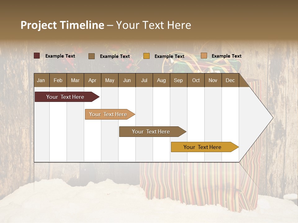 Wood Bag Texture PowerPoint Template