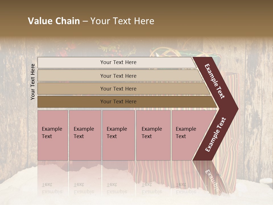 Wood Bag Texture PowerPoint Template