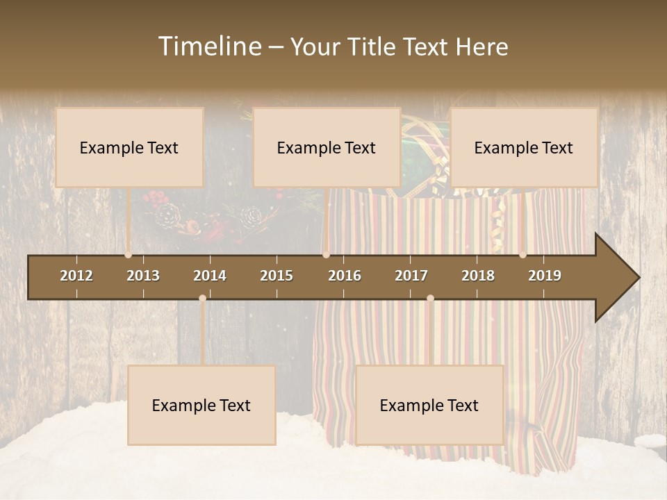 Wood Bag Texture PowerPoint Template