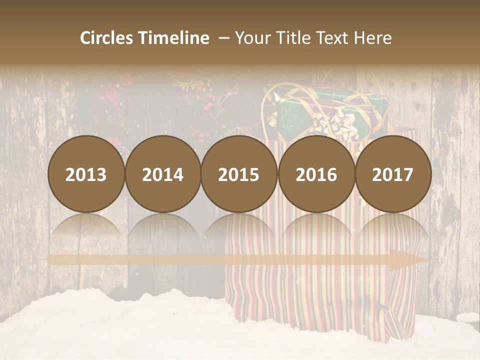 Wood Bag Texture PowerPoint Template