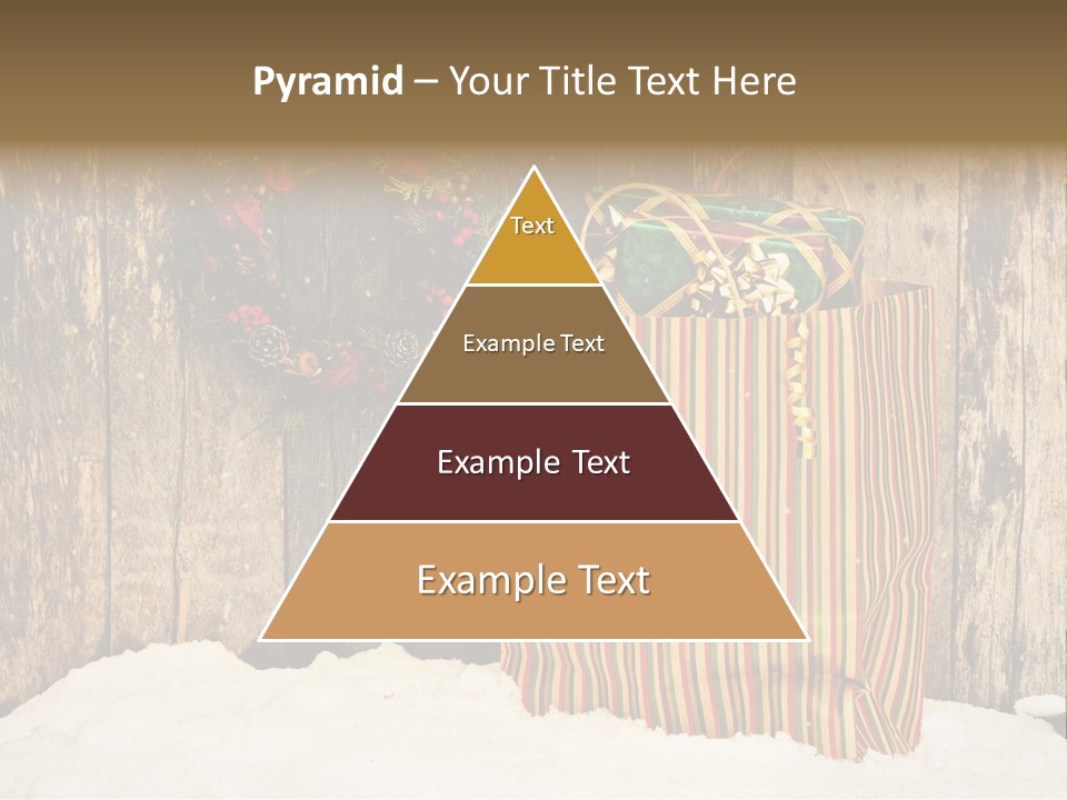 Wood Bag Texture PowerPoint Template