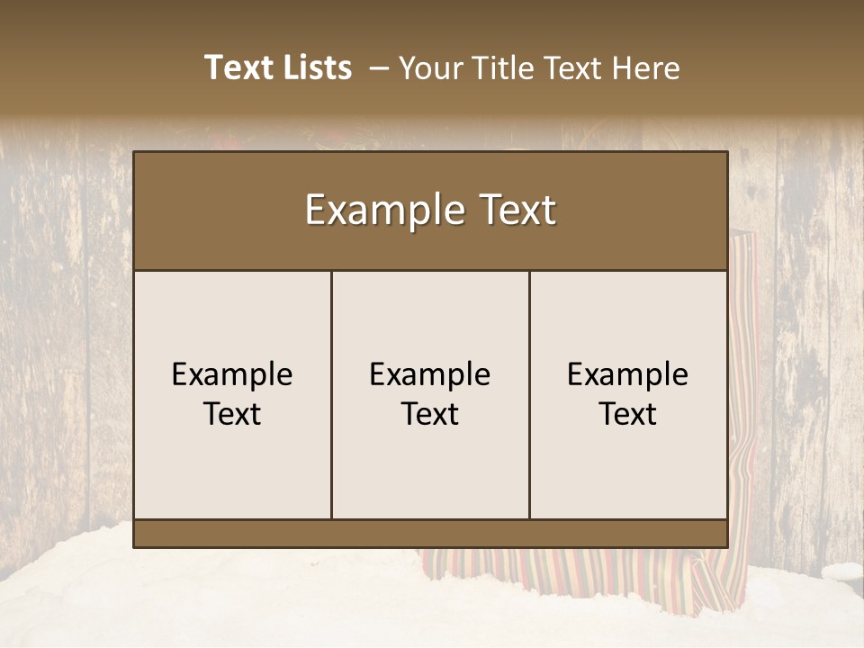 Wood Bag Texture PowerPoint Template