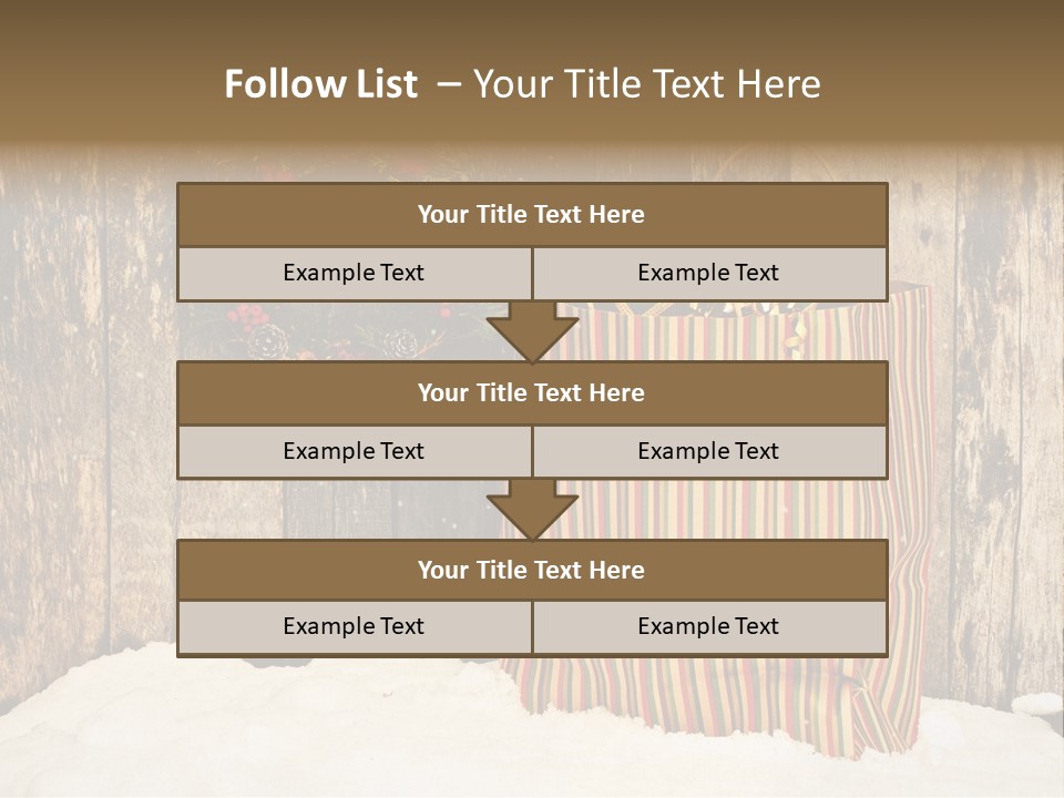 Wood Bag Texture PowerPoint Template