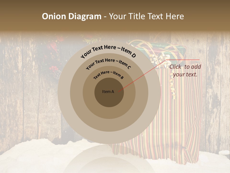 Wood Bag Texture PowerPoint Template