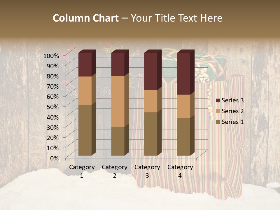 Wood Bag Texture PowerPoint Template