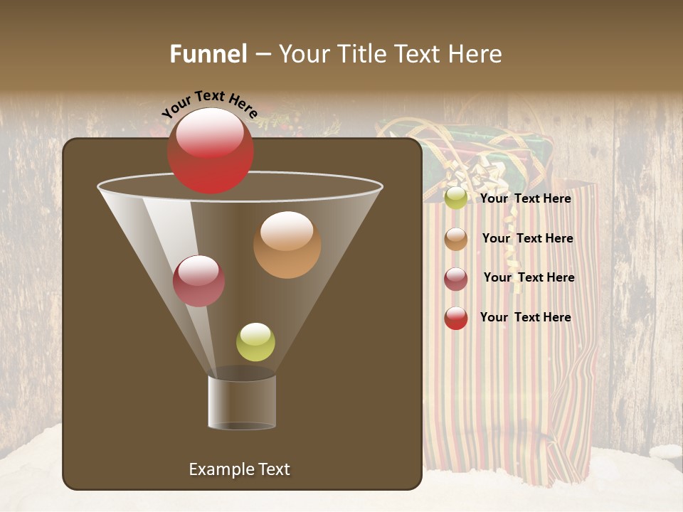 Wood Bag Texture PowerPoint Template