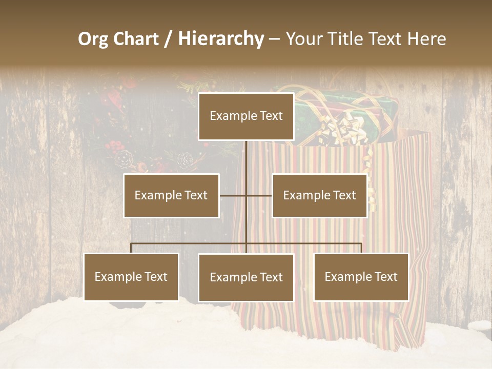 Wood Bag Texture PowerPoint Template