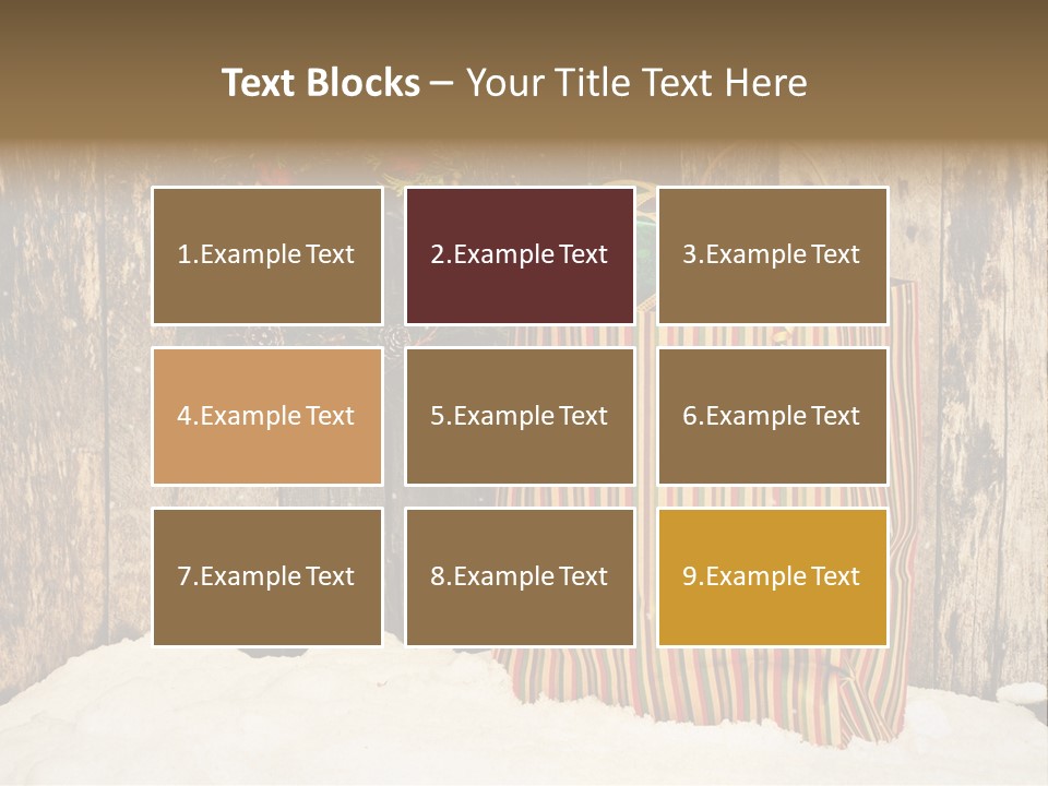 Wood Bag Texture PowerPoint Template