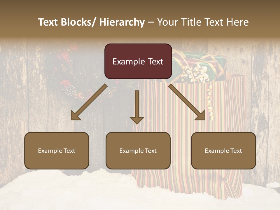 Wood Bag Texture PowerPoint Template