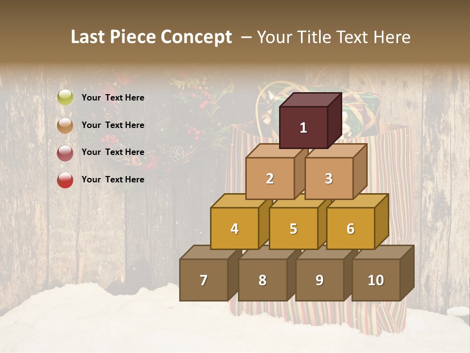 Wood Bag Texture PowerPoint Template