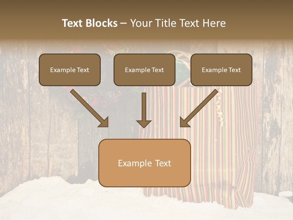 Wood Bag Texture PowerPoint Template