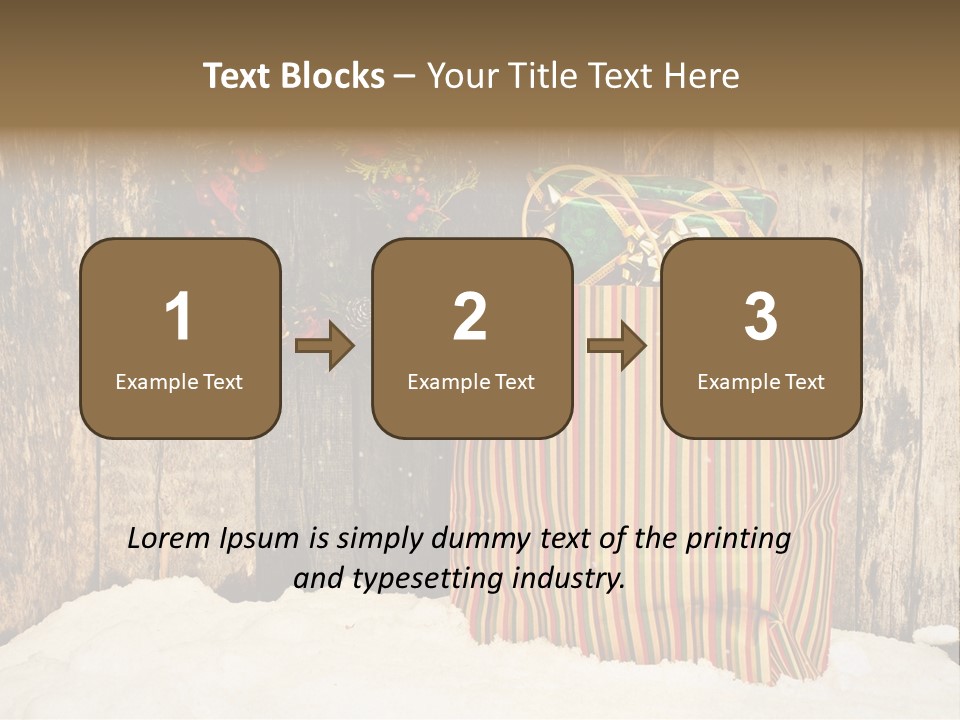 Wood Bag Texture PowerPoint Template