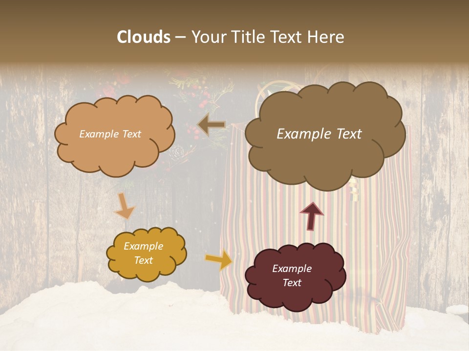 Wood Bag Texture PowerPoint Template