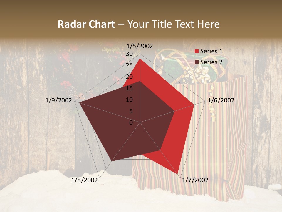 Wood Bag Texture PowerPoint Template