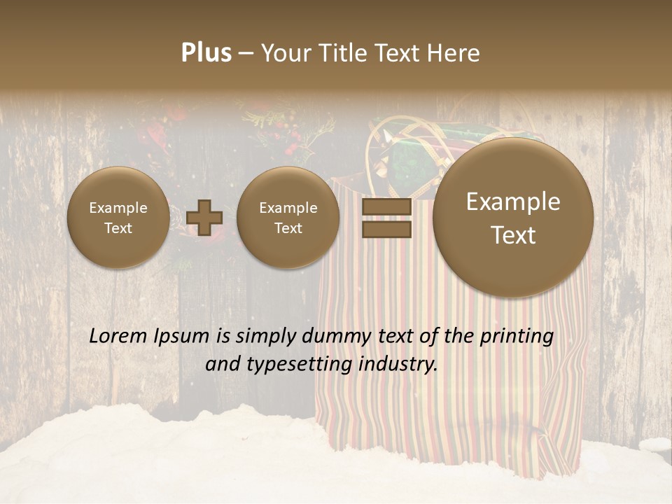 Wood Bag Texture PowerPoint Template