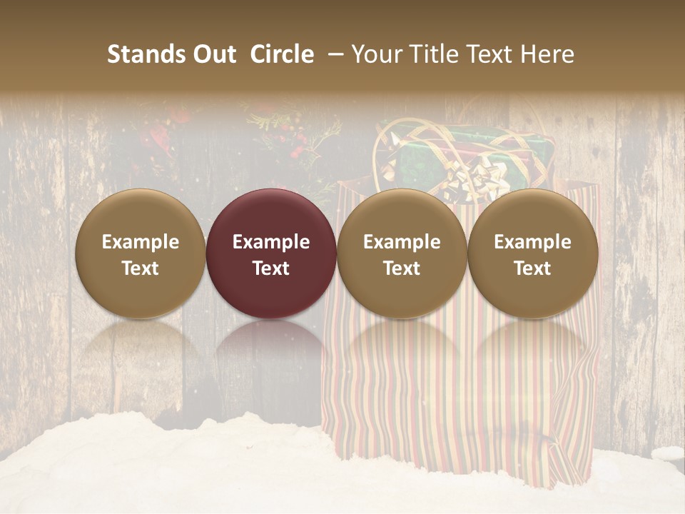 Wood Bag Texture PowerPoint Template