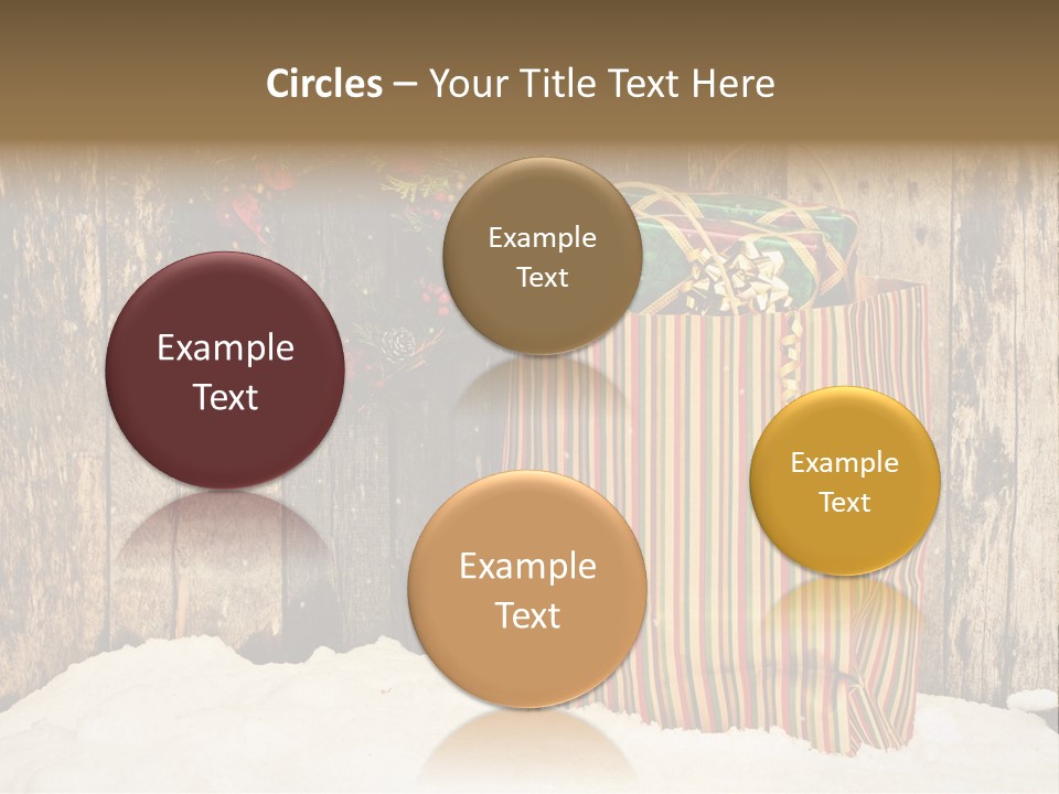 Wood Bag Texture PowerPoint Template