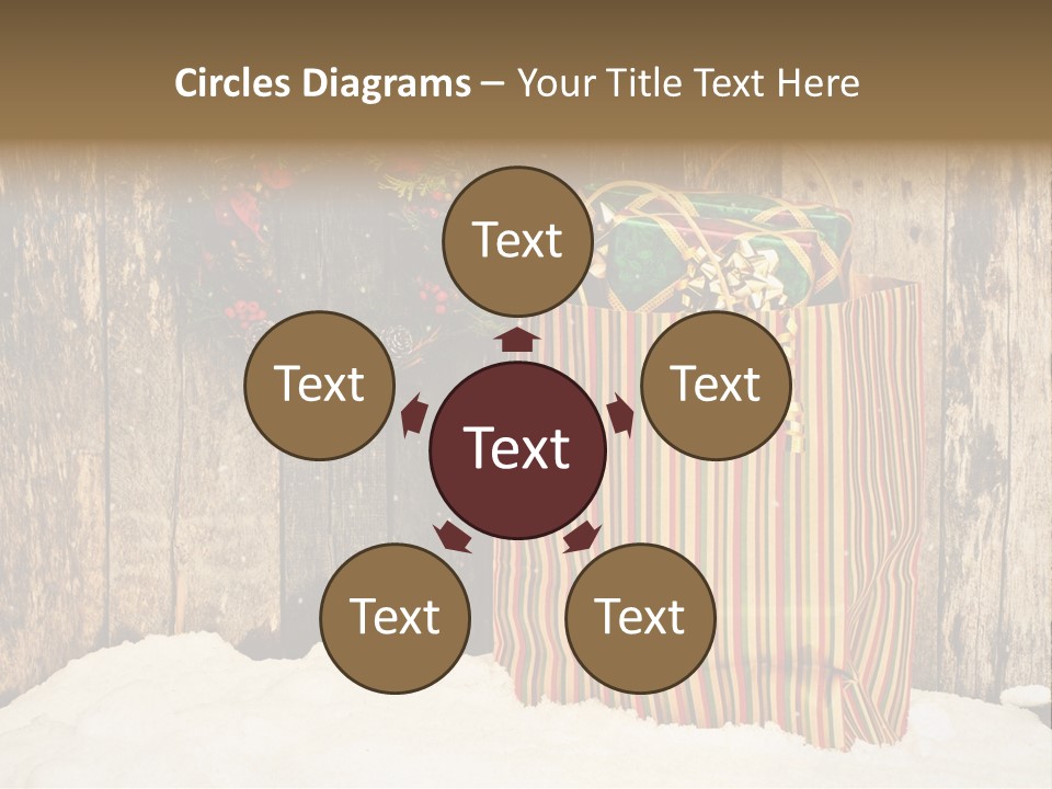 Wood Bag Texture PowerPoint Template