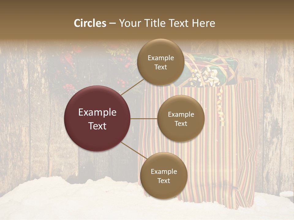 Wood Bag Texture PowerPoint Template