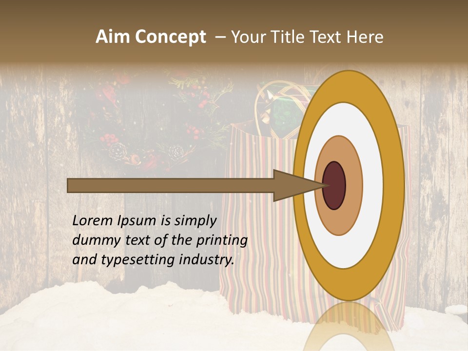 Wood Bag Texture PowerPoint Template