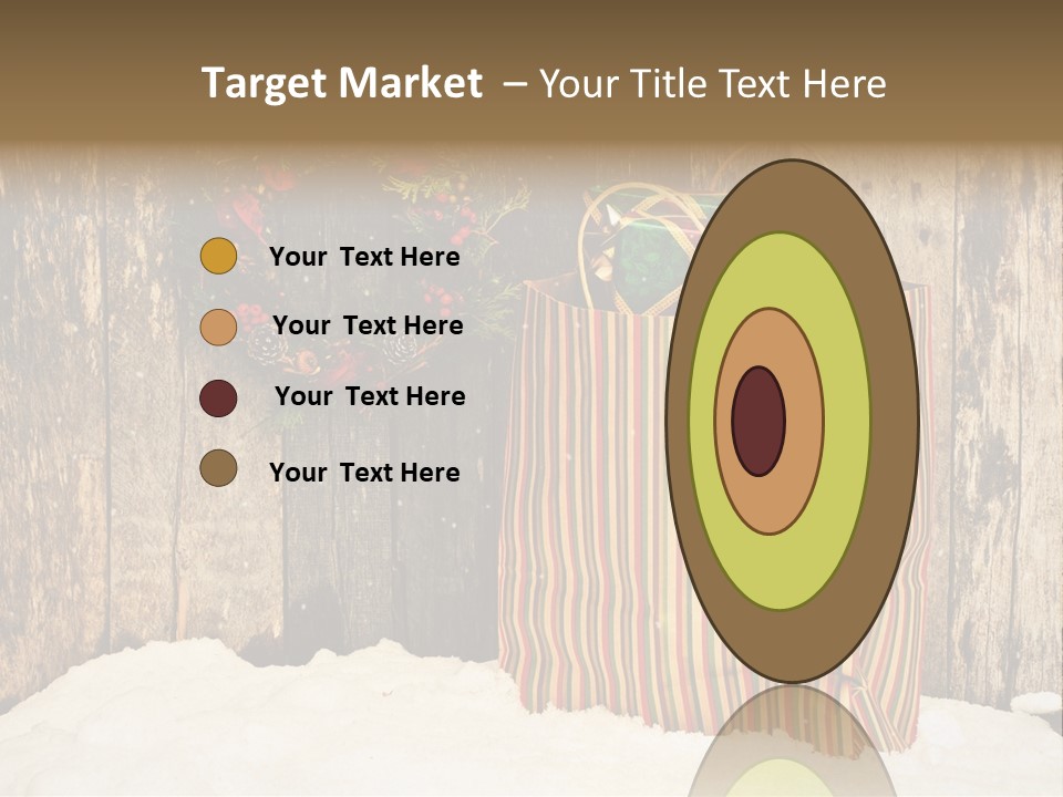 Wood Bag Texture PowerPoint Template