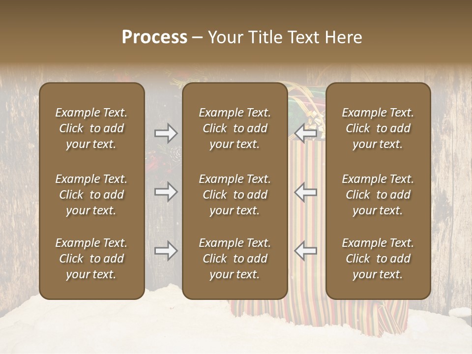 Wood Bag Texture PowerPoint Template
