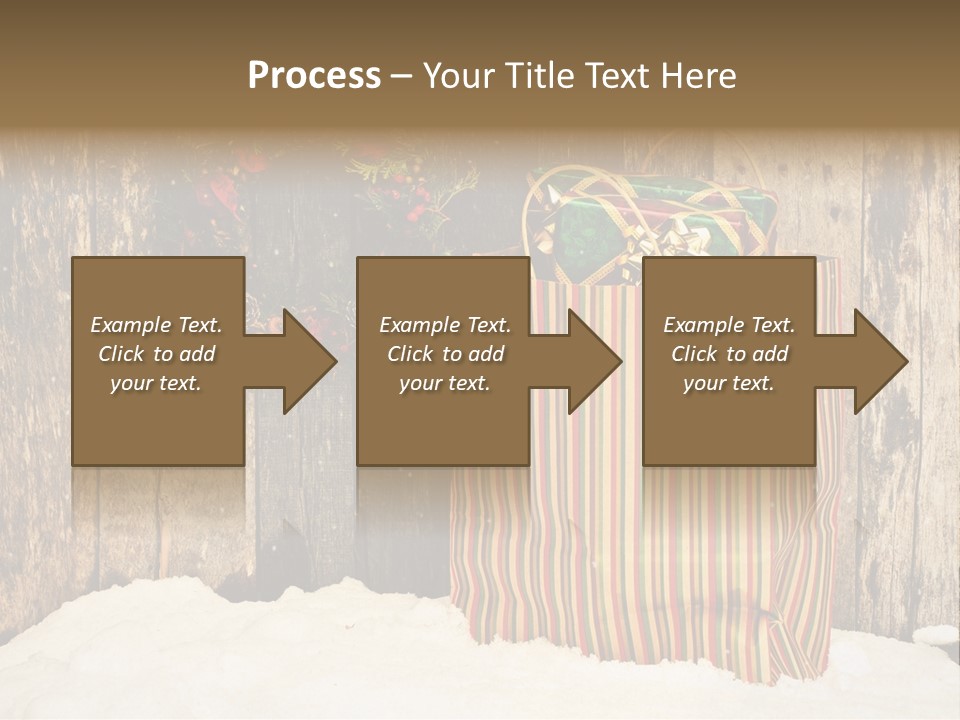 Wood Bag Texture PowerPoint Template