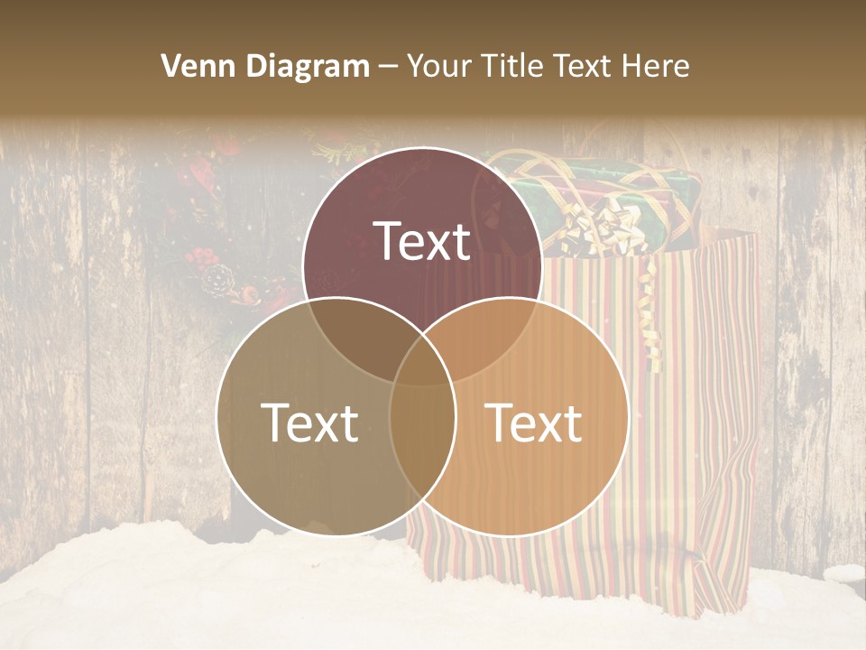 Wood Bag Texture PowerPoint Template