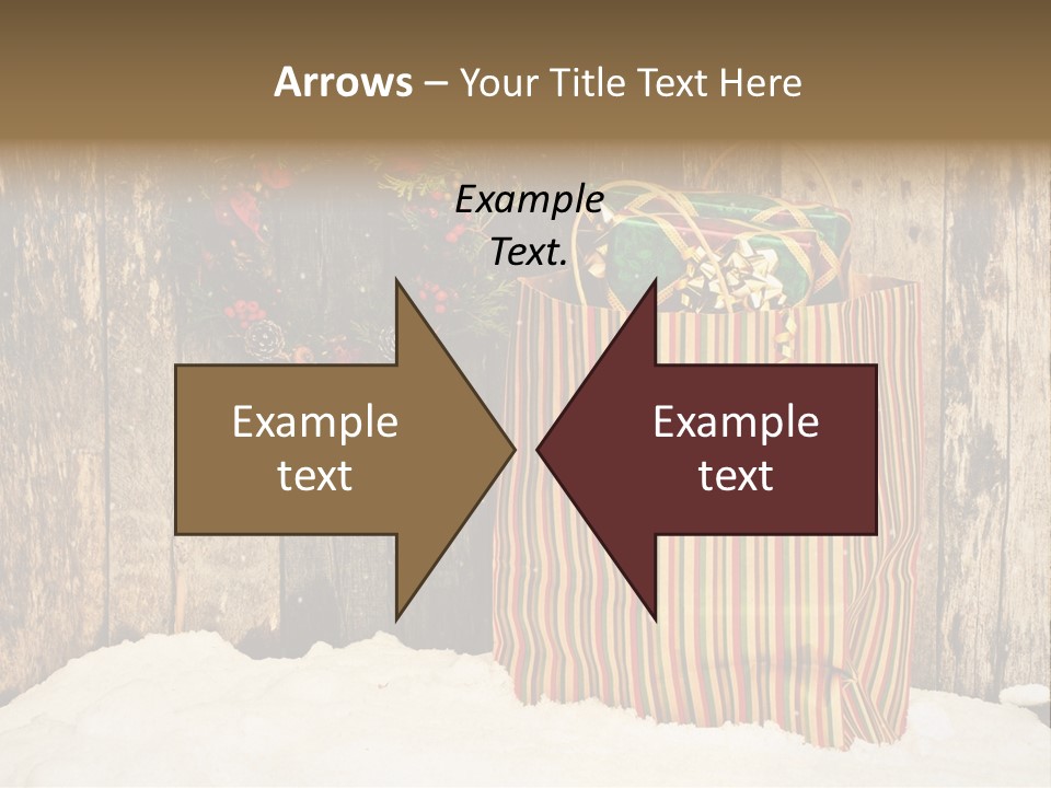 Wood Bag Texture PowerPoint Template